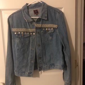 🌟Like New🌟Decorated Jean Jacket